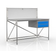 Werkbank mit Lochplatte 24040832, Breite 1500 mm - 4