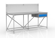 Werkbank mit Lochplatte 24040837, Breite 2000 mm - 1