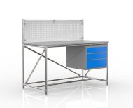 Werkbank mit Lochplatte 24040833, Breite 1500 mm - 4