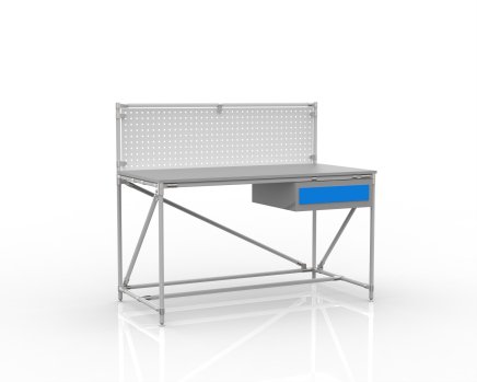 Werkbank mit Lochwand, Breite 1500 mm, 24040831 - 1