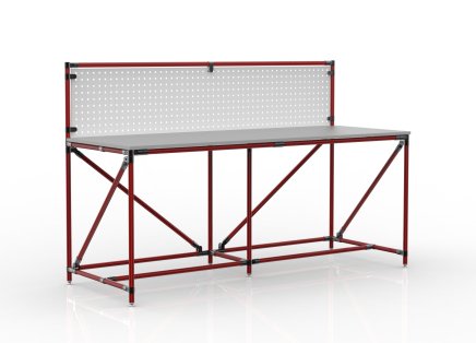 Werkbank mit Lochplatte 24040836, Breite 2000 mm - 2