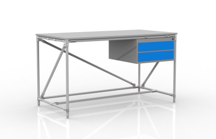 Werkbank mit zwei Schubladen Breite 1500 mm, 24040538 - 1