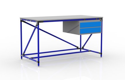 Werkbank mit zwei Schubladen Breite 1500 mm, 24040538 - 3