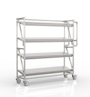 Regalwagen für Behälter mit schrägen Regalböden, Breite 1300 mm, SP13030 (4 Modelle) - 4