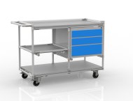 Werkstattwagen aus einem Rohrsystem nach Maß mit Container 22082105 - 1