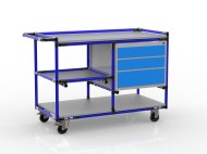 Werkstattwagen aus einem Rohrsystem nach Maß mit Container 22082105 - 3