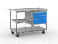 Werkstattwagen aus einem Rohrsystem nach Maß mit Container 22082105 - 4