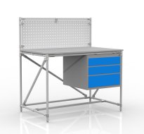 Werkbank mit Lochplatte 240408315 (3 Modell)