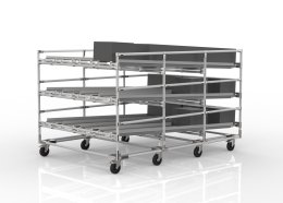 FIFO-Schwerkraftregal mit Rollen 22110953