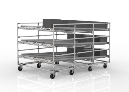 FIFO-Schwerkraftregal mit Rollen 22110953 - 1