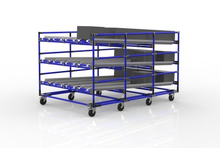 FIFO-Schwerkraftregal mit Rollen 22110953 - 3