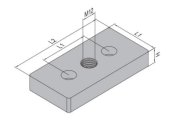 Flansch für die Profile CP-40-ST - 2