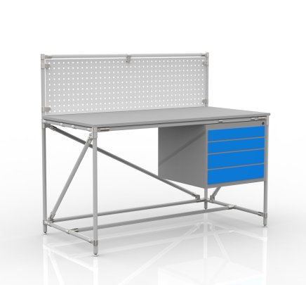 Werkbank mit Lochplatte 24040834, Breite 1500 mm - 1