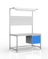 Werkbank aus Aluminiumprofilen, Container mit Türen (verschiedene Ausführungen)