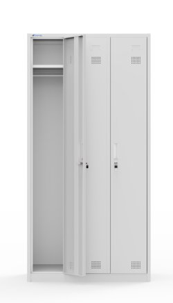 Garderobenschrank dreiteilig mit Drehriegelverschluss - 2