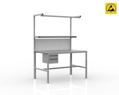 Antistatischer höhenverstellbarer Tisch Enprag SPEXESD, 1500 × 900 mm