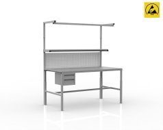 Antistatischer höhenverstellbarer Tisch Enprag SPEXESD, 1500 × 900 mm
