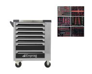 Werkstattwagen für Werkzeuge XT-002 + Werkzeugsatz in Schaumstoffeinlage - 1