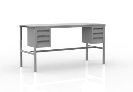 Arbeitstisch SP, Tiefe 700 mm, höhenverstellbar - 1