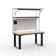 Arbeitstisch mit Aufsatz 24111933, elektrisch höhenverstellbar