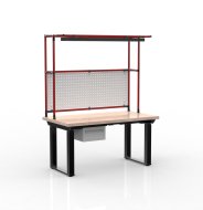 Elektrisch höhenverstellbarer Schreibtisch mit Container und einer Schublade 24111937 - 2