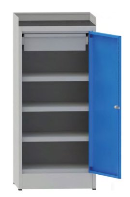 Demontierter Werkstattschrank mit Schublade - 1