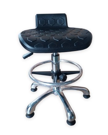 Werkstatt-hocker mit Kreis und Gleitern E01H - 3