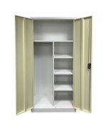 Großraumschrank JF-C34 weiß/Hellholzimitat - 2