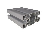 Aluprofil 45 x 90, MI45x90L B10 1 m + Zuschnitt nach Maß - 1