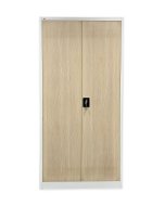 Großraumschrank JF-C34 weiß/Hellholzimitat - 1