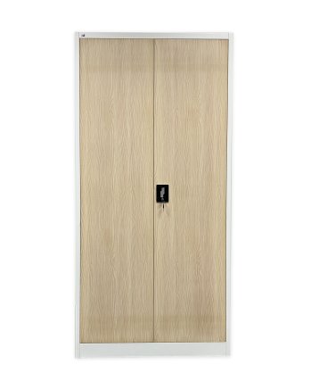 Großraumschrank JF-C34 weiß/Hellholzimitat - 1