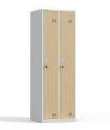 Garderobenschrank zweiteilig mit Zylinderschloss
