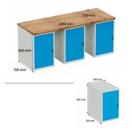 Werkbank mit Kästen HD_20DDD - 5