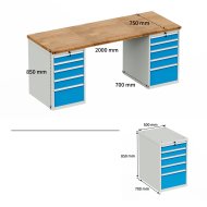 Werkbank mit Schubladenschrank HD_2055 - 5
