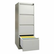 Hängeregistraturschrank HD, 4 Schubläden, Format DIN A4 grau