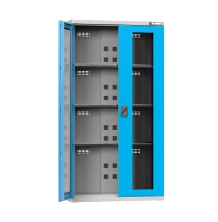 Werkstatt-Ladeschrank mit Glastüren NSK2S - 1