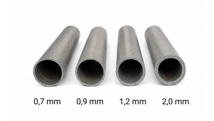 Stahlrohr ECCO PP-1200EG mit Wandstärke 2,0 mm – Farbe Grau - 2