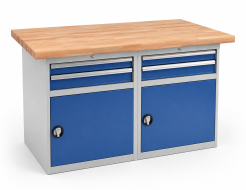 Werkbank mit Schubladenschrank RS15_2D2D