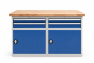 Werkbank mit Schubladenschrank RS15_2D2D - 2