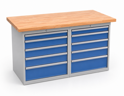 Werkbank mit Schubladenschrank RS15_55 - 1