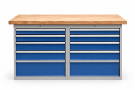 Werkbank mit Schubladenschrank RS15_55 - 2
