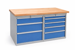 Werkbank mit Schubladenschrank RS15_35