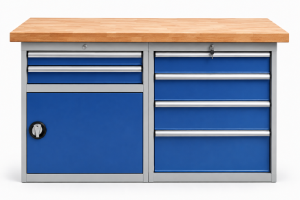 Werkbank mit Schubladenschrank RS15_2D4 - 1