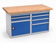 Werkbank mit Schubladenschrank RS15_2D4 - 2