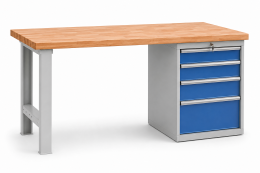 Werkbank mit Schubladenschrank RS15_PN4