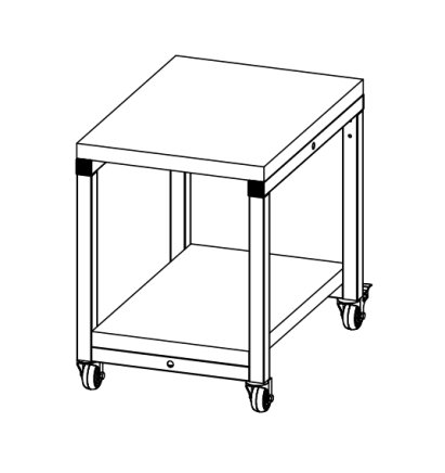 Konstruktion für höhenverstellbaren Tischwagen HDT-C70100 - 1