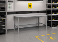 Antistatischer höhenverstellbarer Tisch Enprag SPESD, 1500 × 700 mm - 2