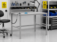 Antistatischer höhenverstellbarer Tisch Enprag SPESD, 1800 × 900 mm - 2