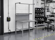 Antistatischer höhenverstellbarer Tisch Enprag SPEXESD189, 1800 × 900 mm - 2