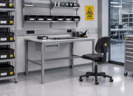 Antistatischer höhenverstellbarer Tisch Enprag SPESD, 1200 × 900 mm - 2